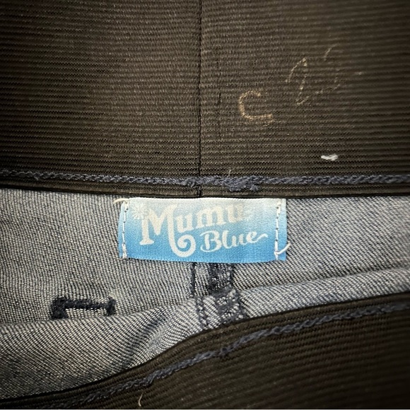 MuMu Blue Elastic Waistband Bootcut Distressed Jeans Size XS - Picture 7 of 13